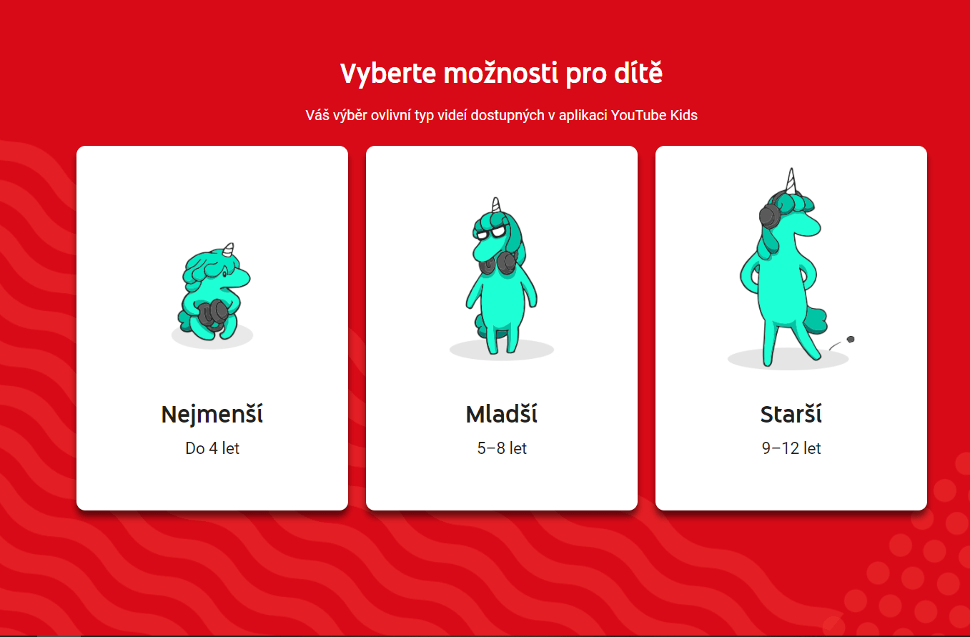Nastavení YouTube Kids