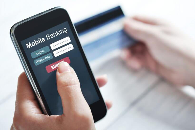 Internetové bankovnictví na mobilu