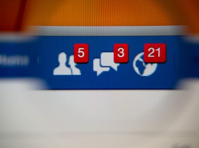 Facebook notifikace