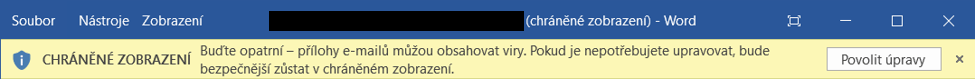 Náhled škodlivého dokumentu.