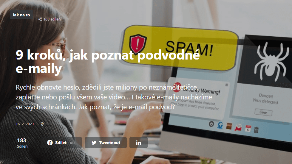 9 kroků, jak poznat podvodné e-maily