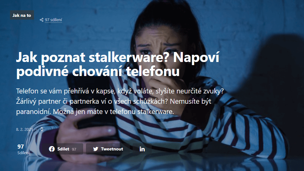 Jak poznat stalkerware? Napoví podivné chování telefonu