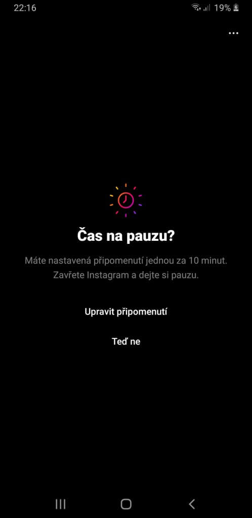 Od Instagramu si můžete dát i pauzu