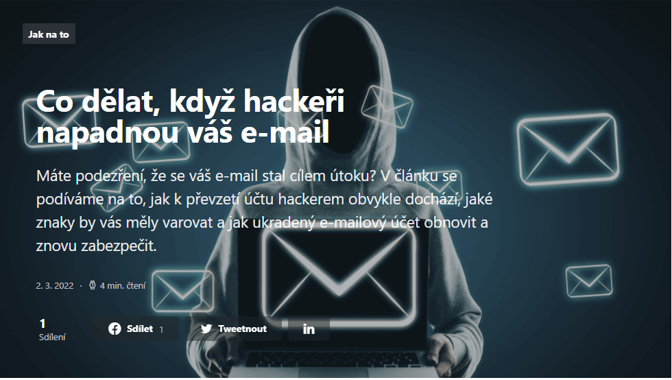 co dělat, když hackeři napadnou váš e-mail