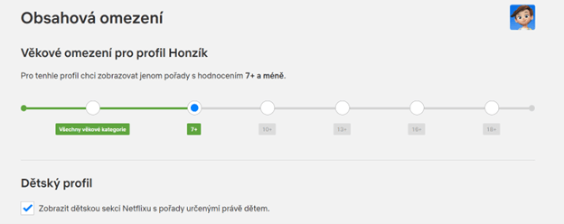 jak nastavit omezení obsahu na netflixu