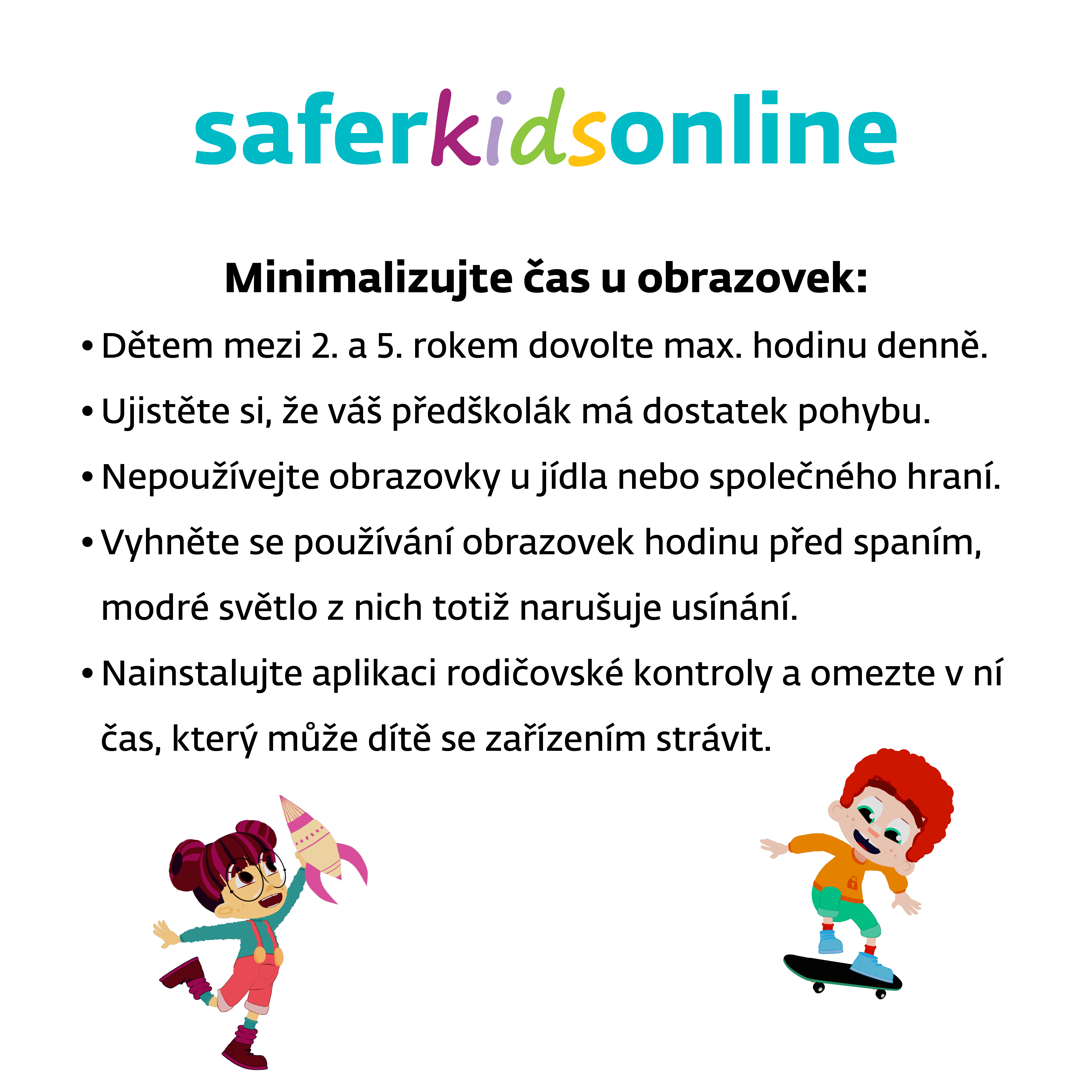 Jaké zásady u předškolních dětí dodržovat, aby jim obrazovky neškodily.