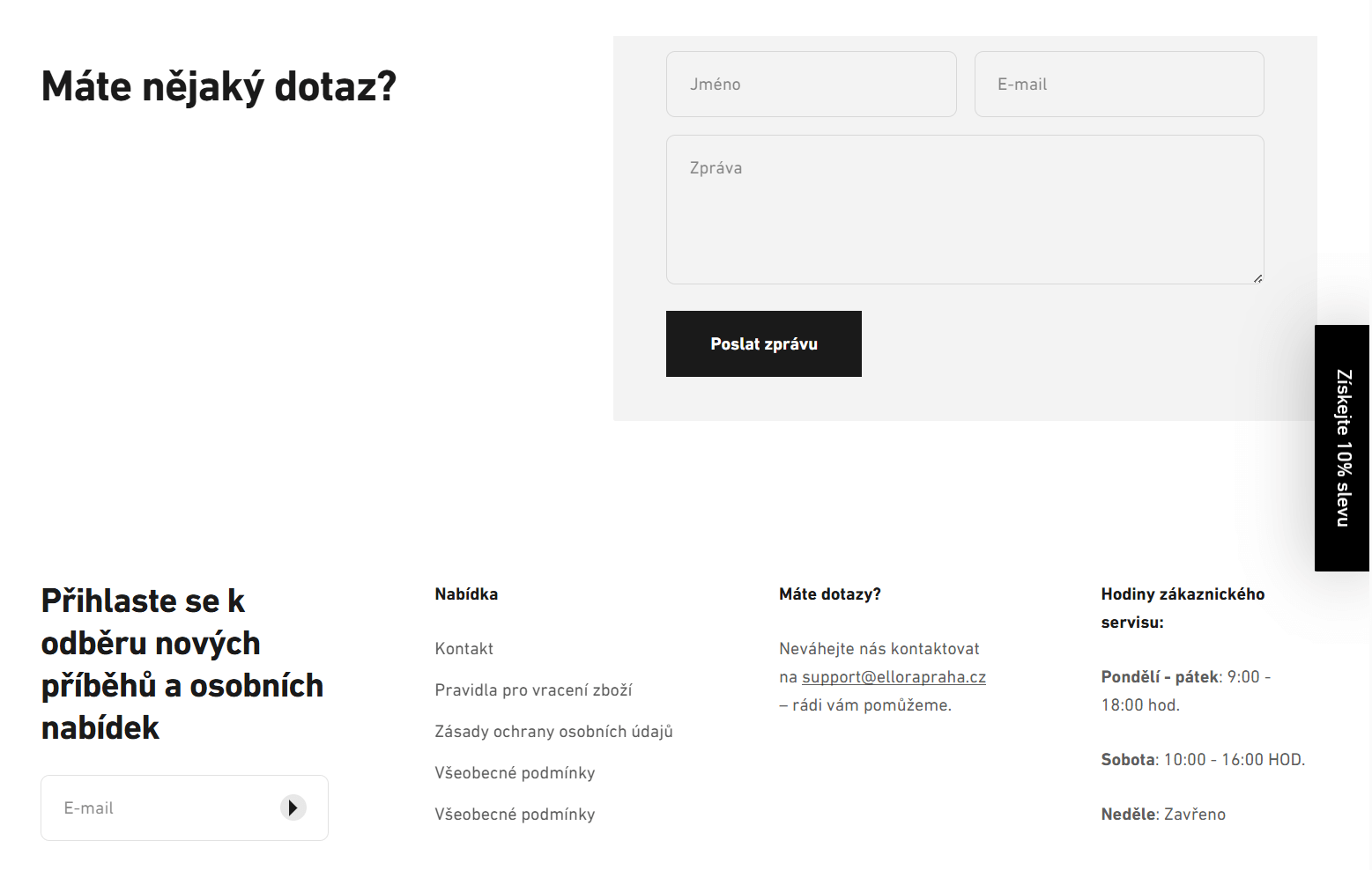 Pokud chybí v kontaktních informacích IČ, adresa a telefon, raději vyberte jiný e-shop.